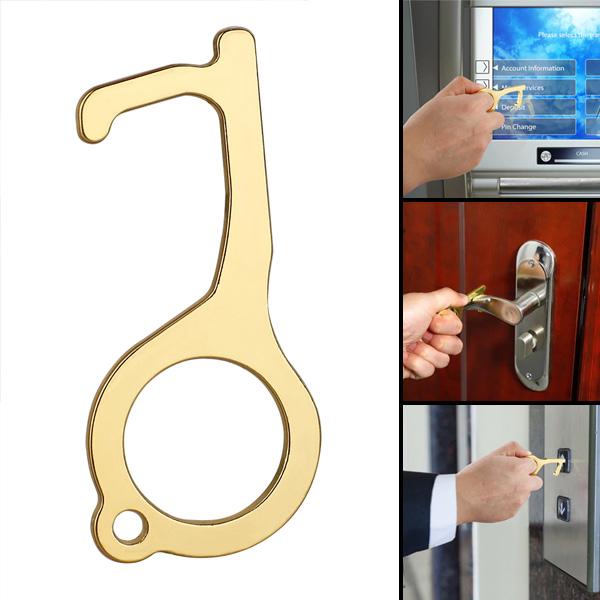 Hygienischer antimikrobieller Messing-Türöffner & Stylus | Brehn