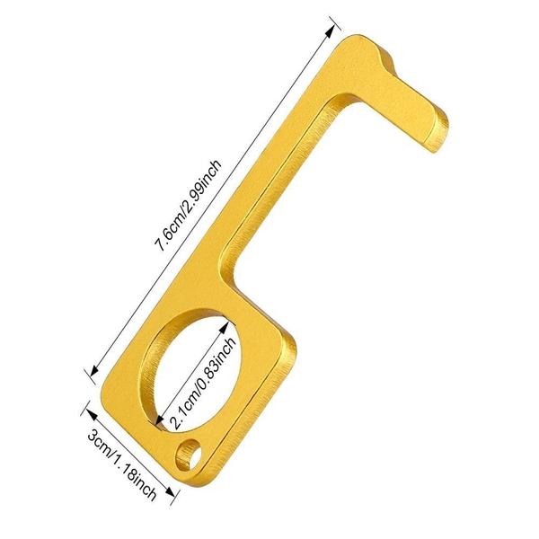 Hygienischer antimikrobieller Messing-Türöffner & Stylus | Brehn