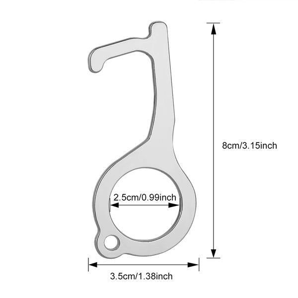 Hygienischer antimikrobieller Messing-Türöffner & Stylus | Brehn