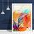 Abstrakter, farbenfroher Graffiti-Kunstdruck in Pink und Orange Nr. 2