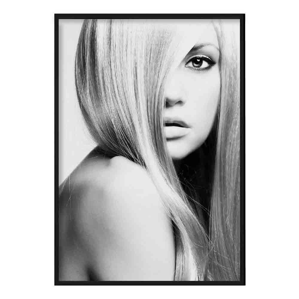Schwarz-Weiß-Fotodruck „Serenity Fashion“