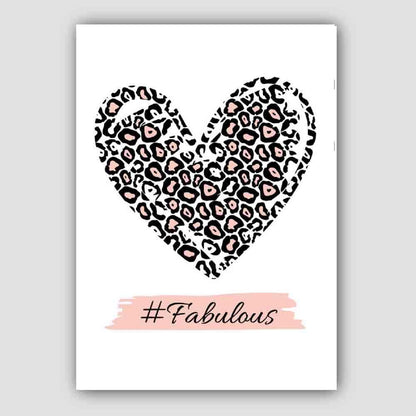 #Fabelhaftes Poster mit rosa Leopardenmuster