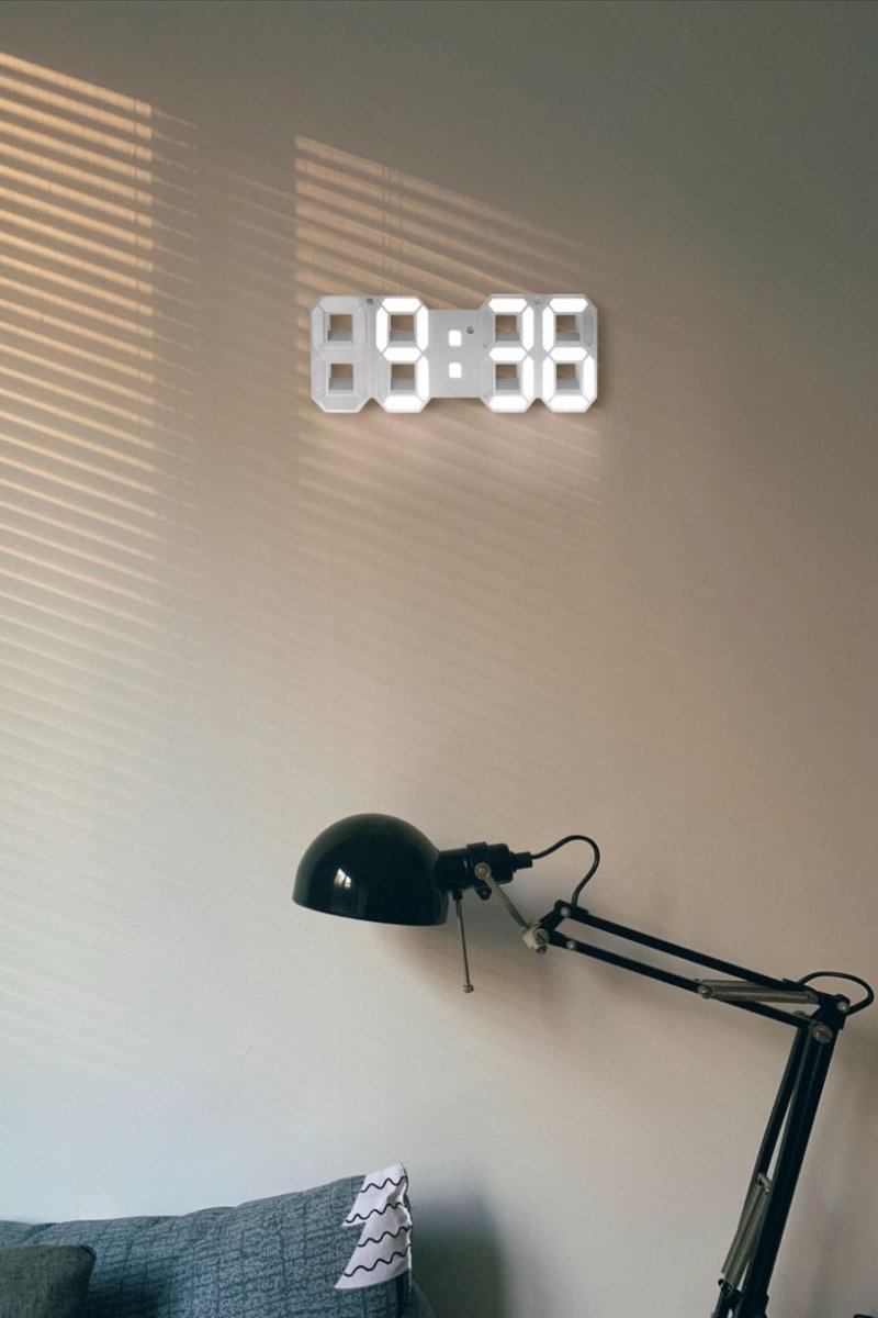 GlowLuxe - Stilvolle 3D LED Wand Uhr | Brehn