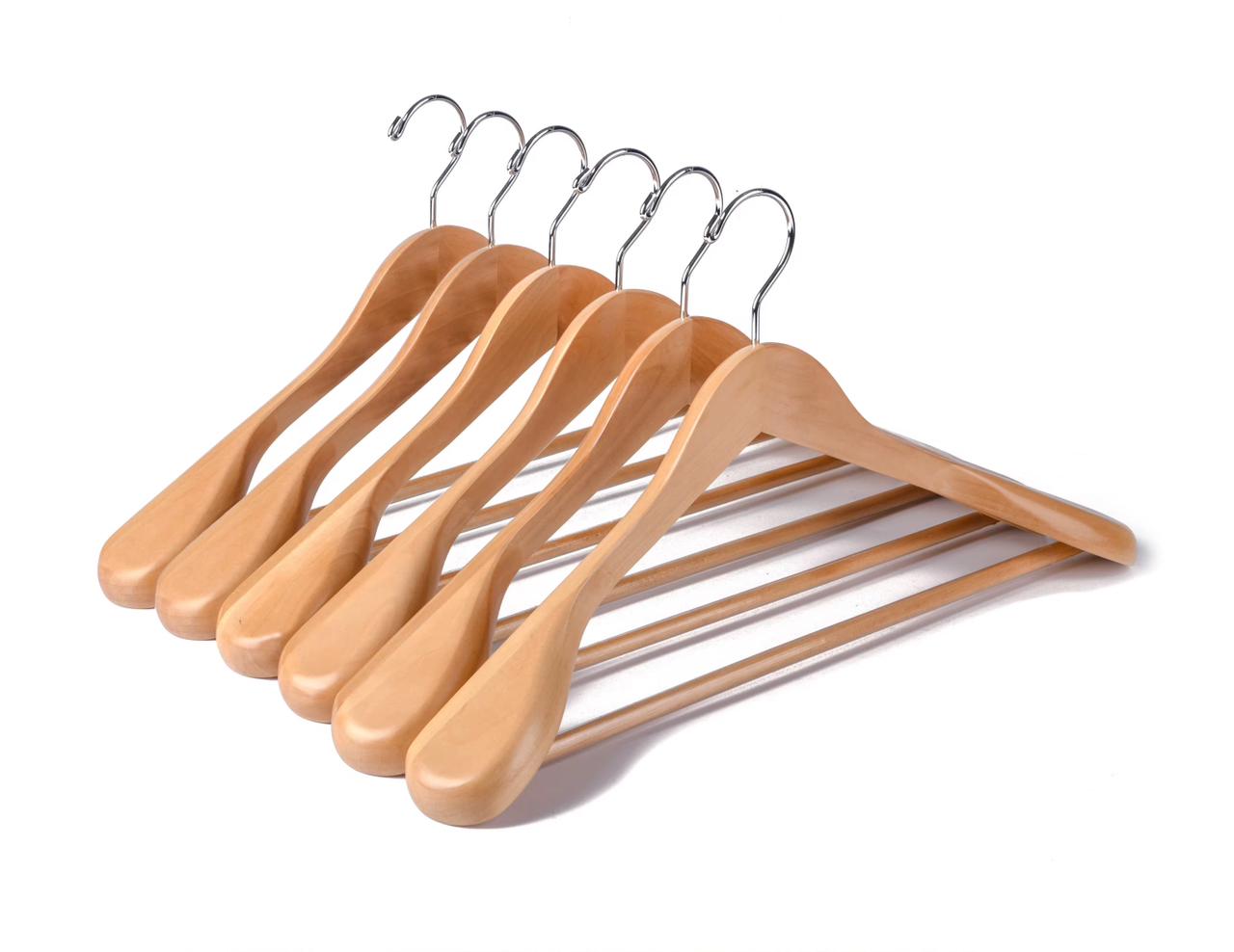 Brehn | Breite Holzkleiderbügel 10 Stück