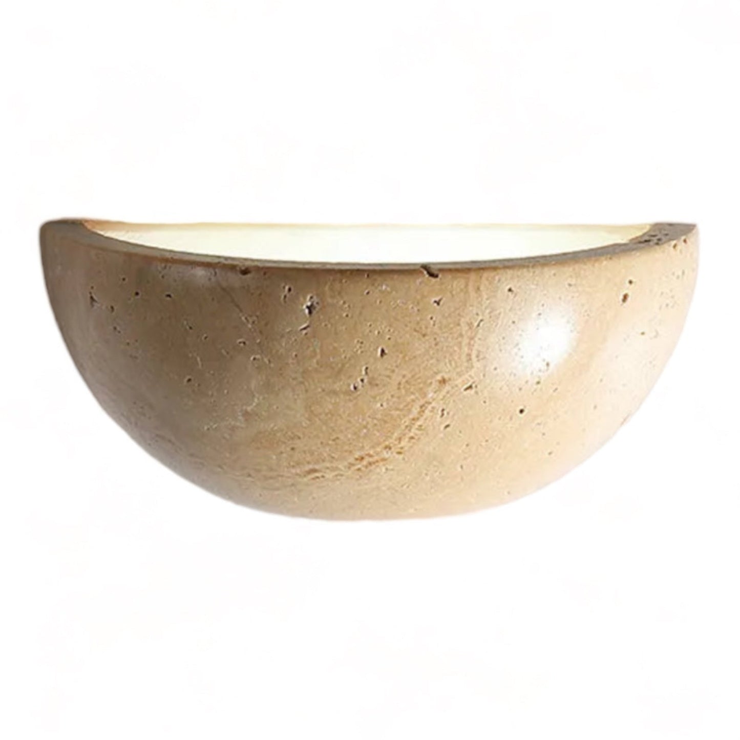 Halb-Runde LED Wabi-Sabi Wandlampe - ZenGlow | Brehn