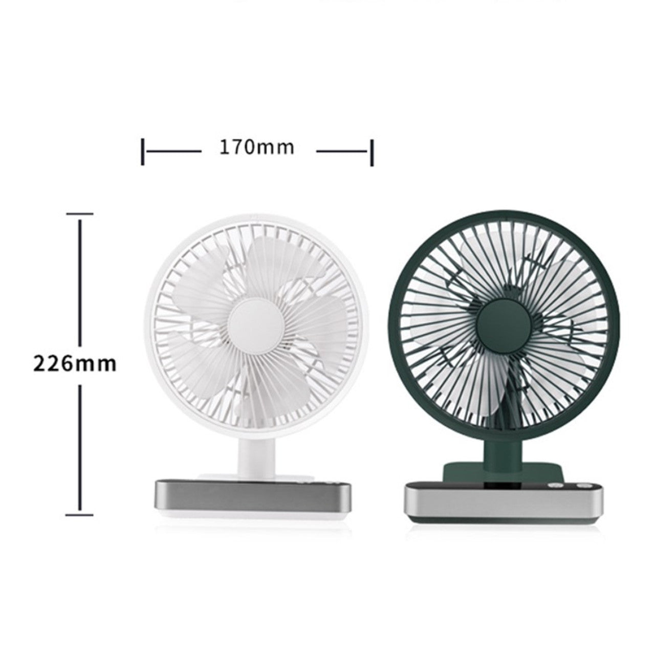F702 Automatischer schüttelnder Desktop-Elektroventilator mit LED-Anzeige | Brehn