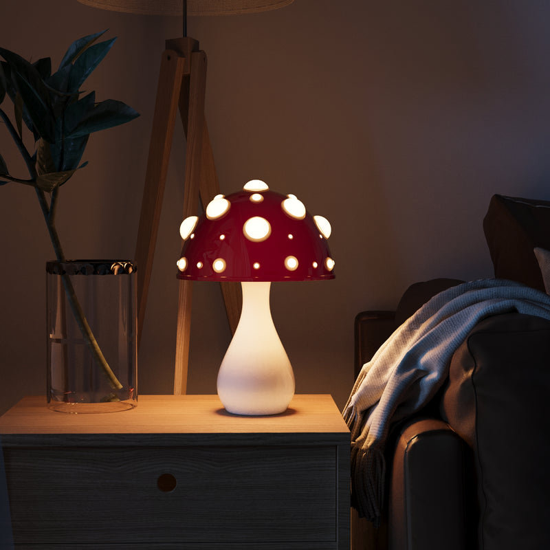 Brehn | Mushroom AuraLampe - Kabelloses Stimmungslicht mit einstellbarem LED