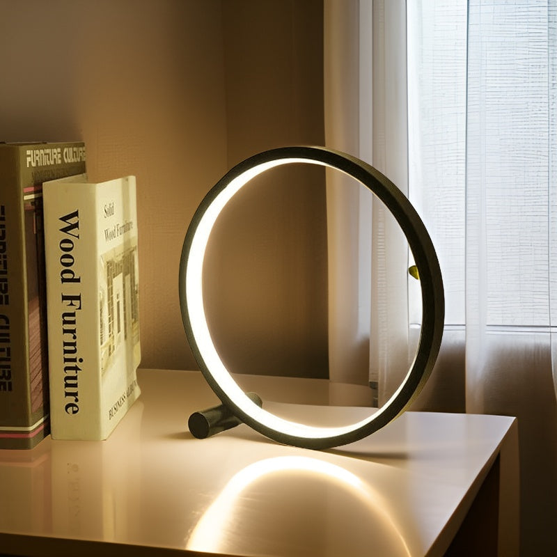 Minimalistische dimmbare Tischlampe - EclipseAura Lampe | Brehn