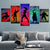 Marvel Superhelden Silhouetten - Leinwand Wandkunst Malerei