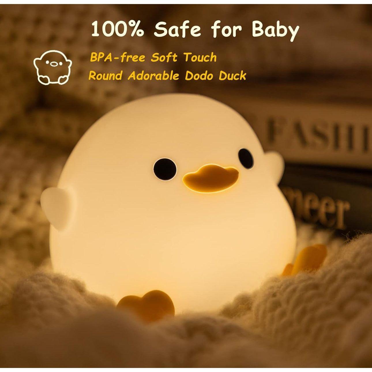 DuckieDream Light - Automatische Enten Silikon Nachttischlampe | Brehn