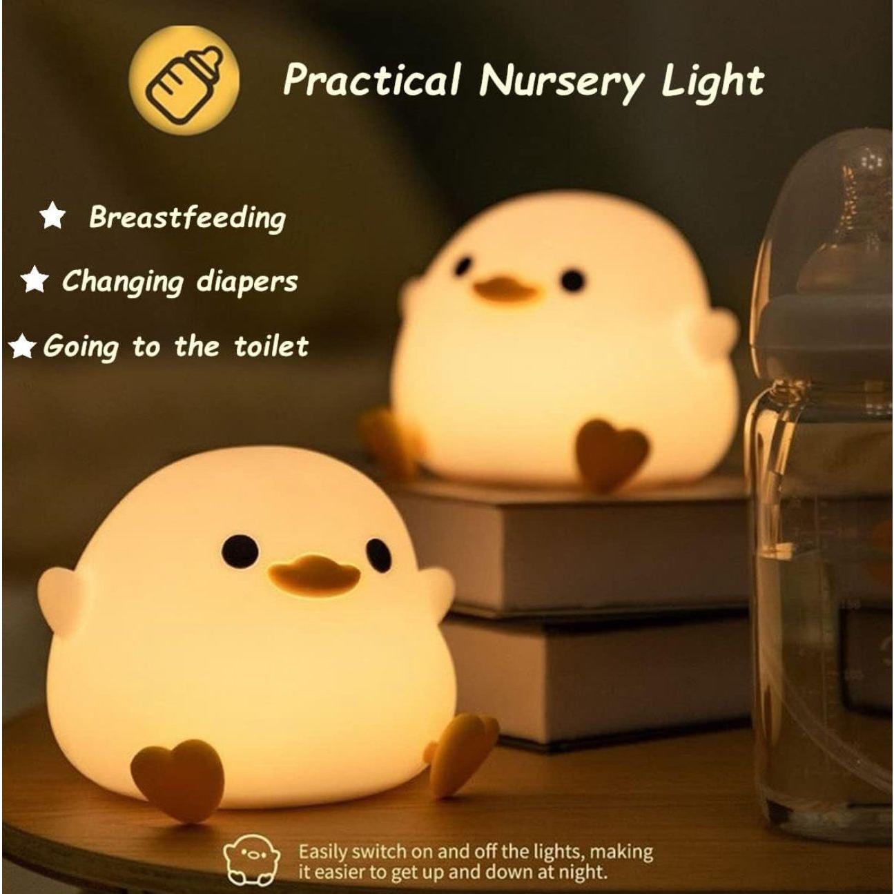 DuckieDream Light - Automatische Enten Silikon Nachttischlampe | Brehn