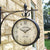 Brehn | Black  Double Sided Railway Outdoor Clock