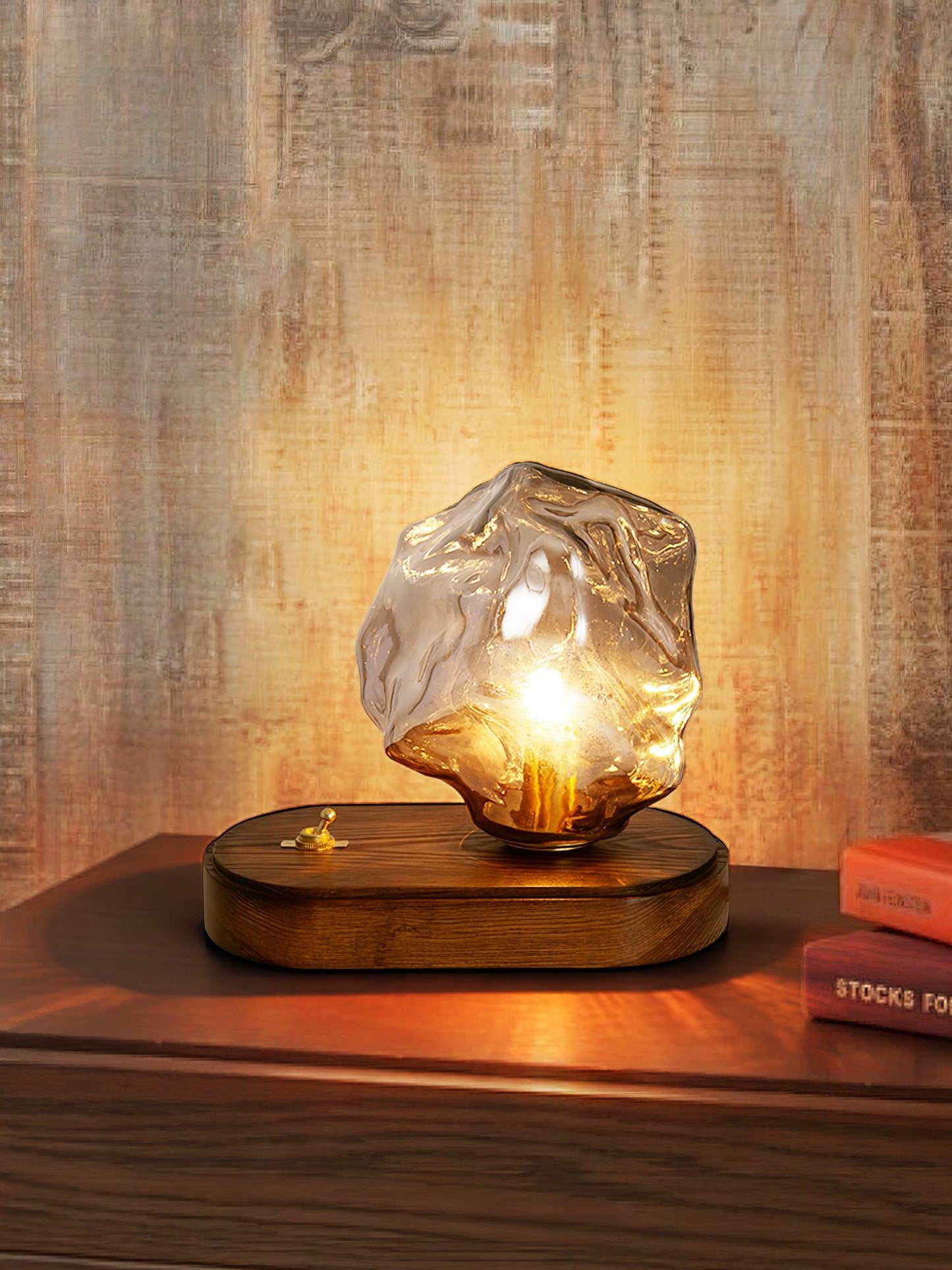 Brehn | GlowCraft Tischlampe - Elegante kabellose Tischlampe mit Bewegungssensor