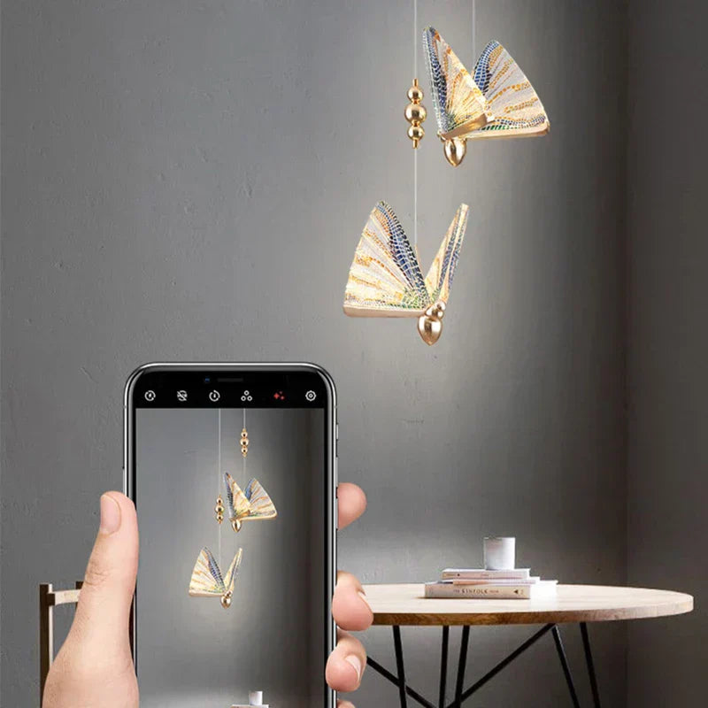 LumeFly – Schmetterling LED Pendelleuchte mit warmem Licht | Brehn