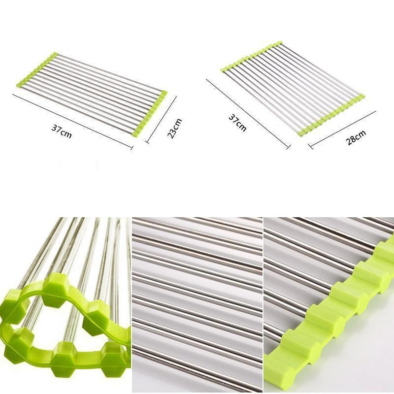 Roll-Up Edelstahl Geschirrtrockner, Zusammenklappbar | Brehn