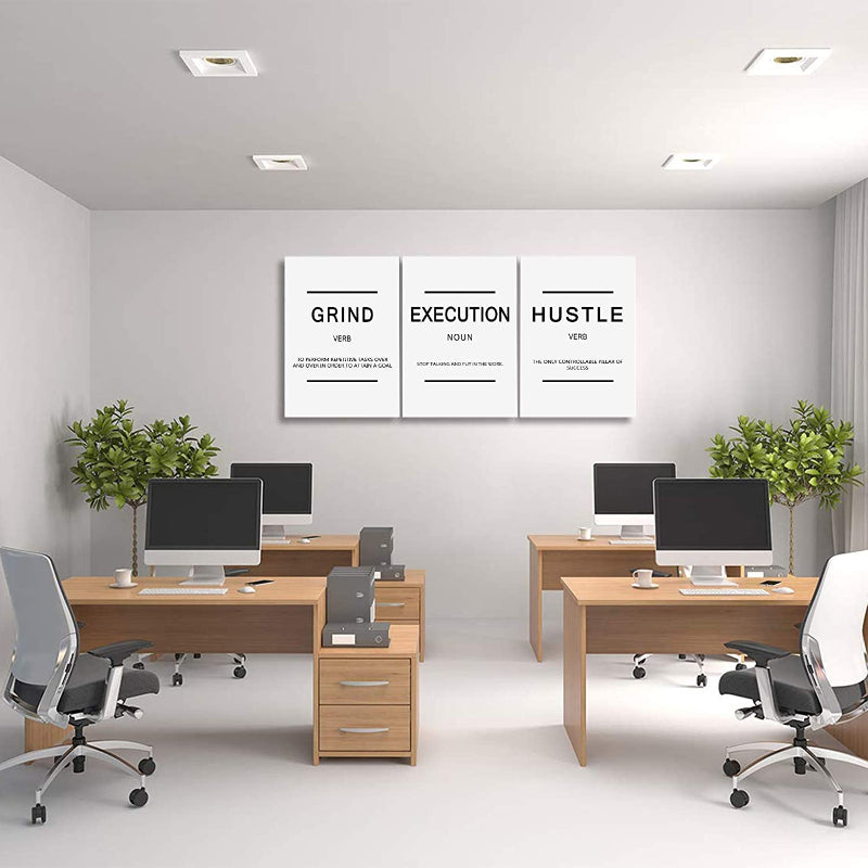 Gerahmte Leinwand Wandkunst Positive Zitat