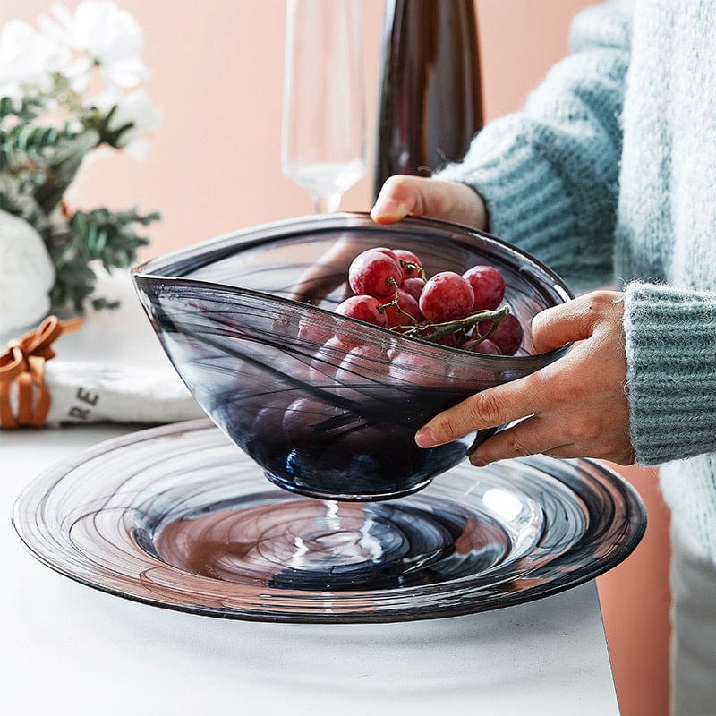 Unregelmäßige Glas Salatschüssel | Brehn