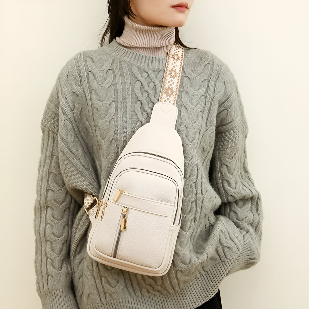 Brehn | LuxuraGuard Chic Schultertasche | Stilvolles Design gegen Diebstahl für sicheren Alltagseinsatz