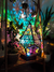 Buntglas Style LED Tischlampe - LumiAura | Brehn