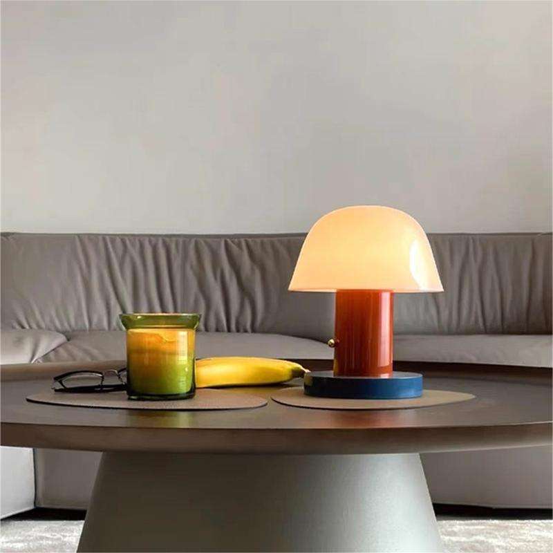 Brehn | NatureGlow Lampe - Moderne Pilz Tischlampe