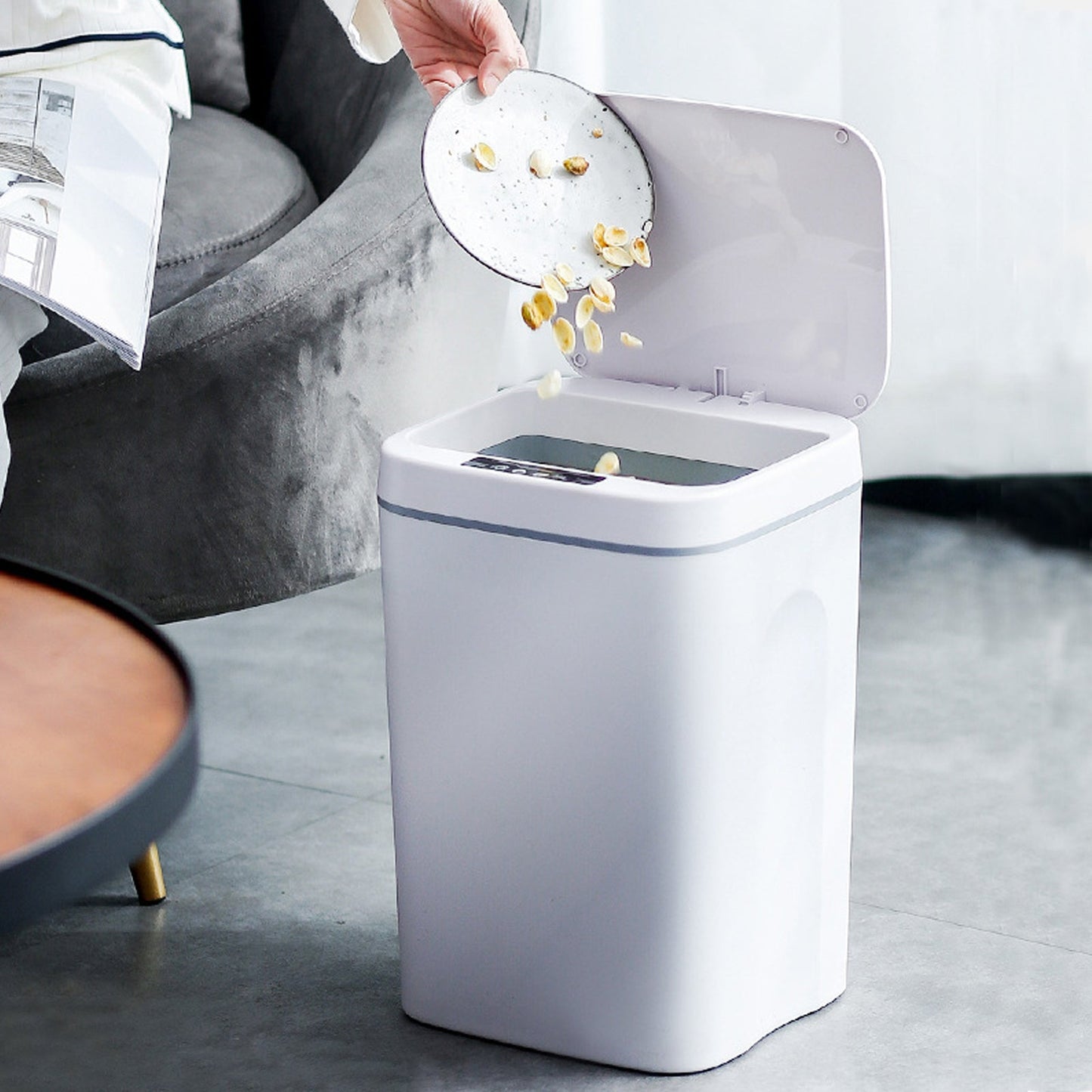 16L Berührungsfreier Müllbehälter Smart Sensor für müllfreies Arbeiten | Brehn