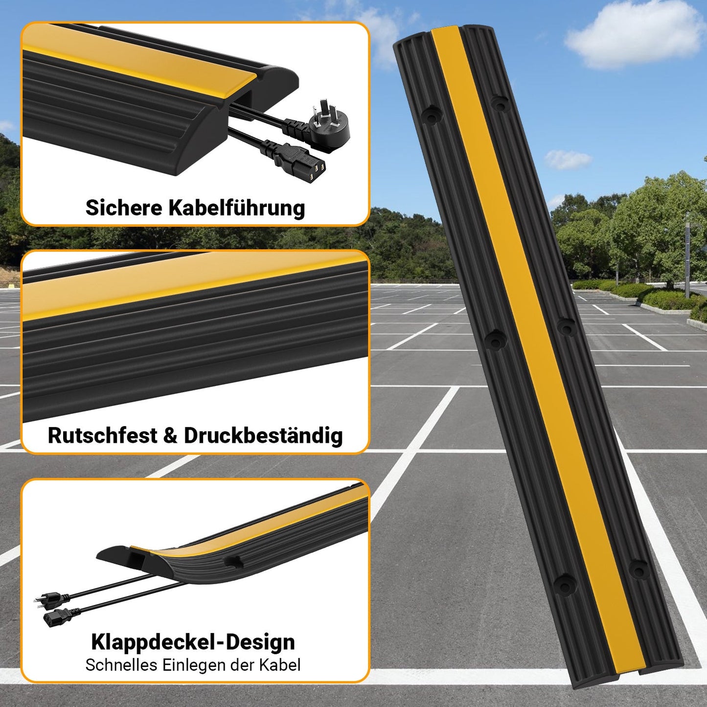 Kabelbrücke Schlauchbrücke 1m 4 Stück | Brehn