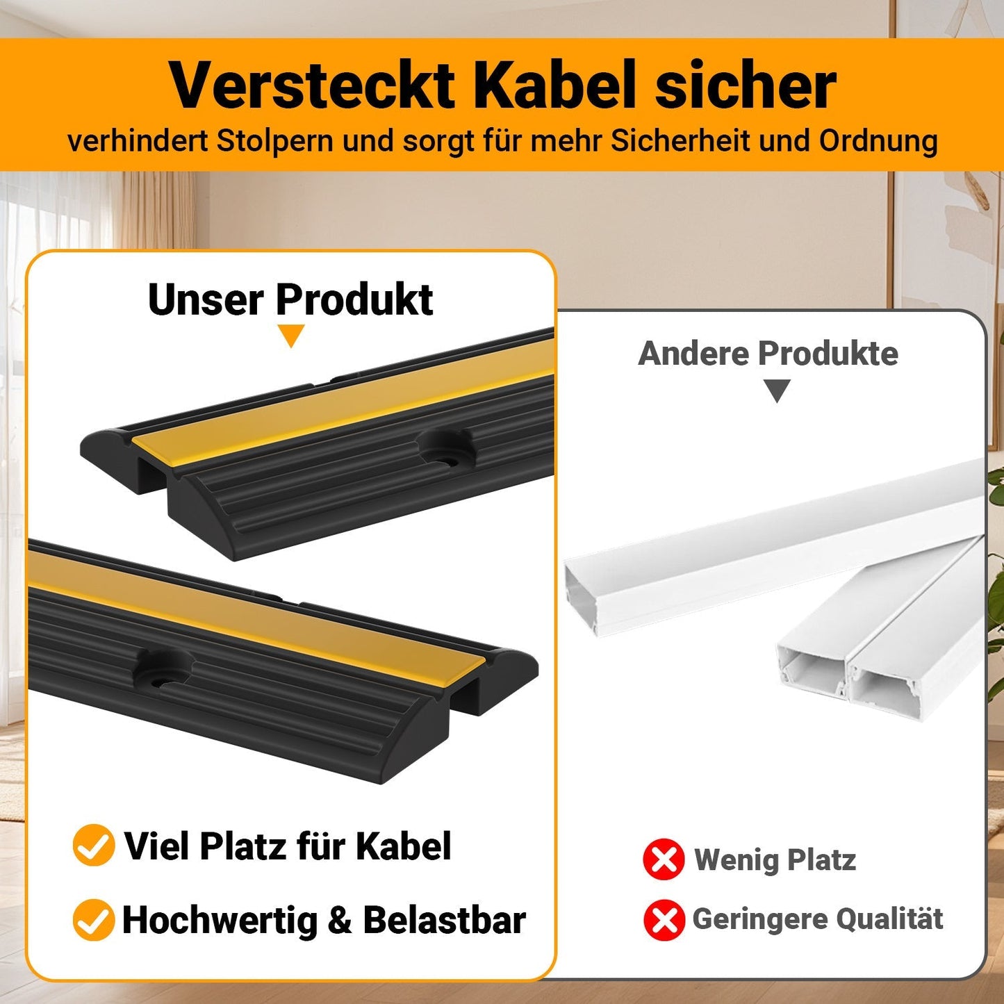 Kabelbrücke Schlauchbrücke 1m 4 Stück | Brehn