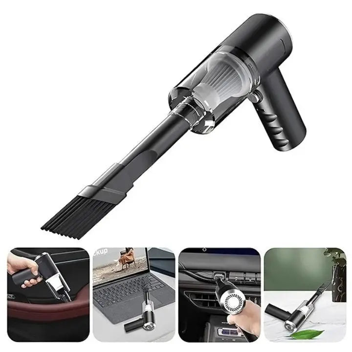 Kabelloser 3-in-1 Mini-Staubsauger – Staubsaugen, Blasen & Bürsten in einem
