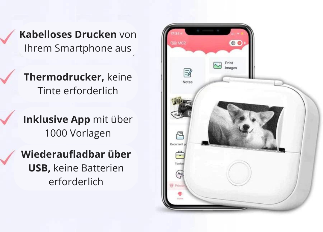 Drahtloser Thermodrucker | Brehn