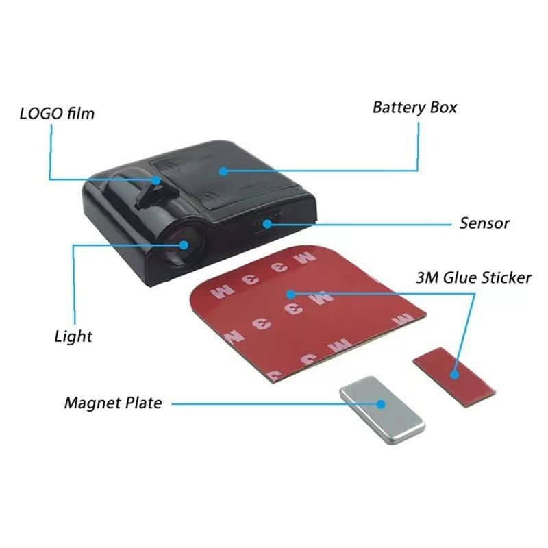Kabellose LED-Autotürleuchte zur Markenprojektion