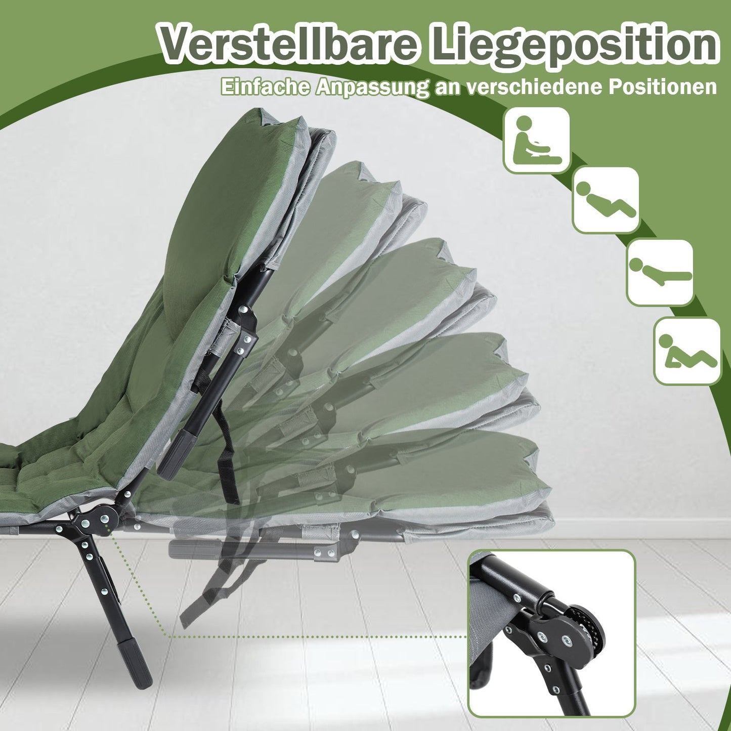 Karpfenliege Angelliege Faltbar Maximale Belastung 150 kg | Brehn