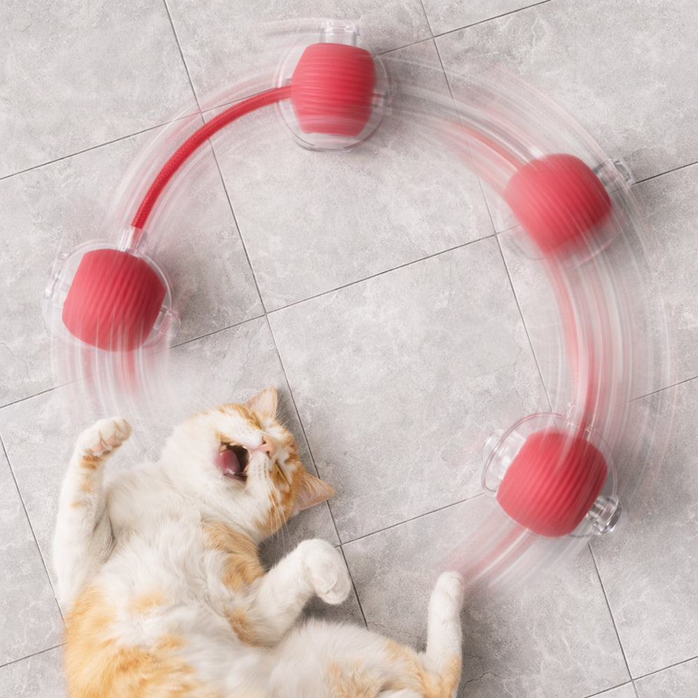 Smarte interaktive Katzenball mit Schnur | Brehn