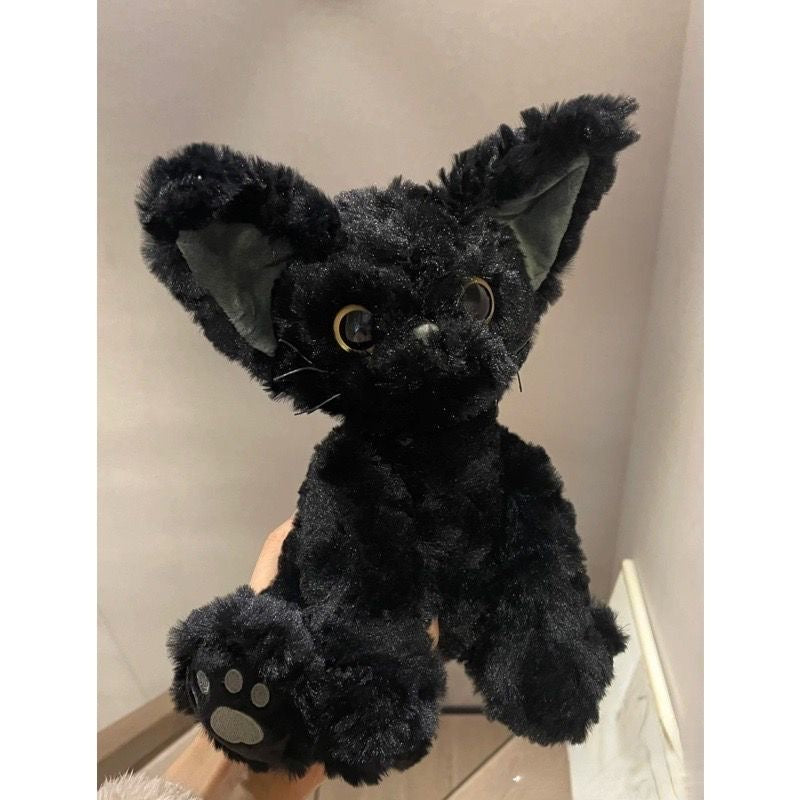 Kawaii Schwarze Katze Plüschspielzeug Stofftier