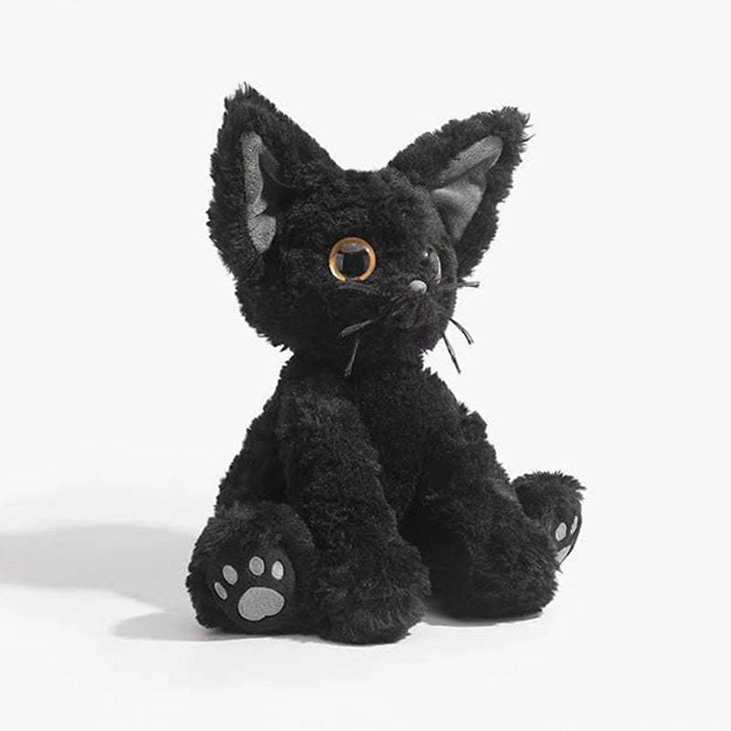 Kawaii Schwarze Katze Plüschspielzeug Stofftier