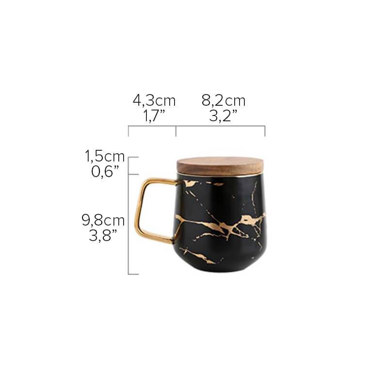 Kintsugi Nordic Ceramic Tall Mug | Brehn