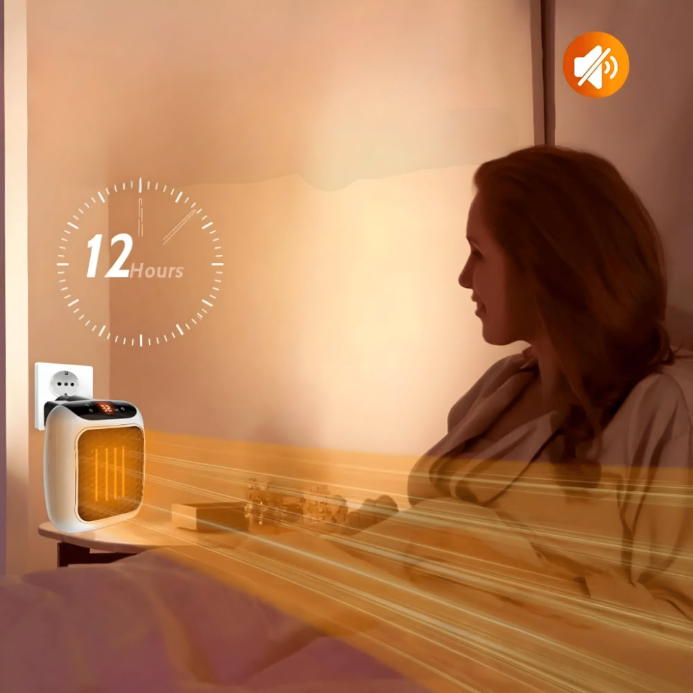 Brehn | WarmiWall keramische Wandheizung – energieeffizienter Mini-Radiator mit Thermostat