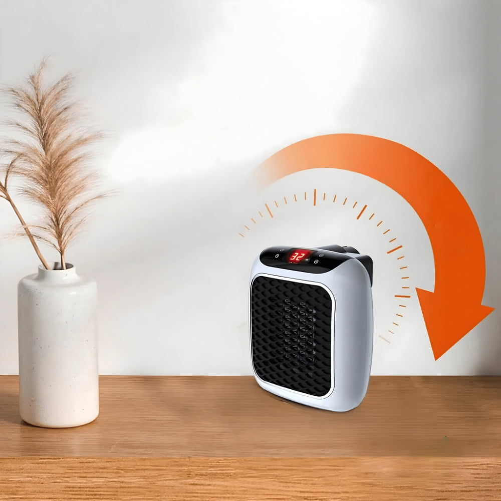 Brehn | WarmiWall keramische Wandheizung – energieeffizienter Mini-Radiator mit Thermostat