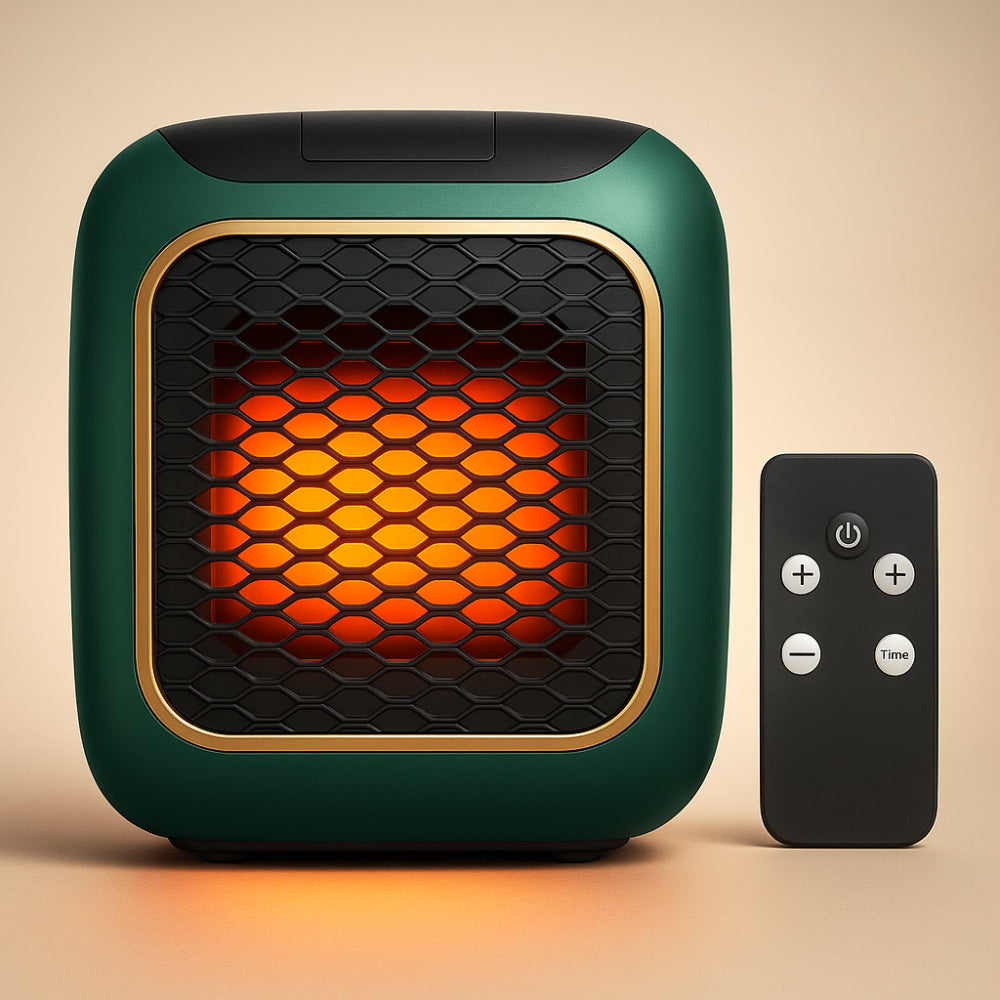 Brehn | WarmiWall keramische Wandheizung – energieeffizienter Mini-Radiator mit Thermostat