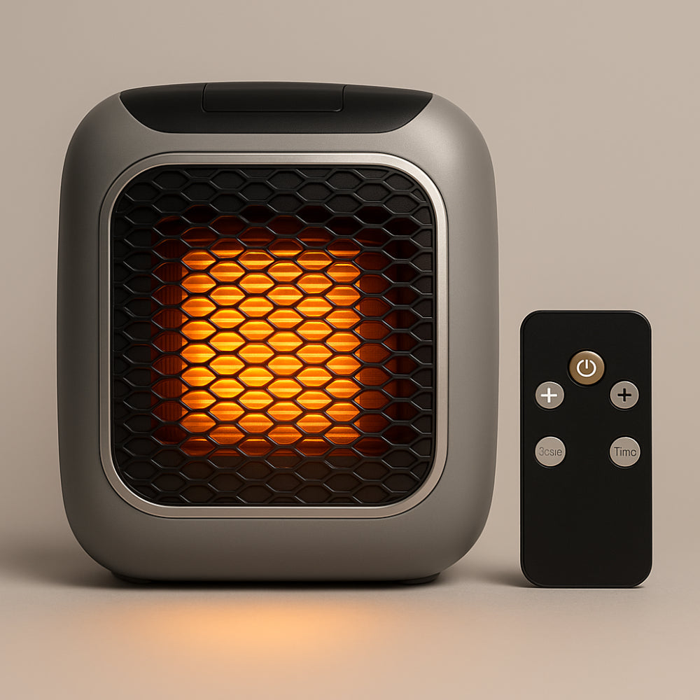 Brehn | WarmiWall keramische Wandheizung – energieeffizienter Mini-Radiator mit Thermostat
