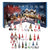 Brehn | Weihnachtsgnome Adventskalender 2025 mit 24 einzigartigen Ornamenten und Plüschfiguren für Kinder – Festliche Dekoration und Countdown