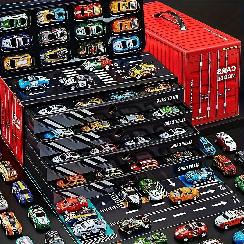 Kinder-Spielset mit Diecast-Autobahn und Garage