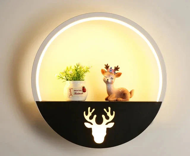 Wandleuchte Kinderzimmer – Kreative LED Nachtlicht Wandlampe mit Halterung | Brehn