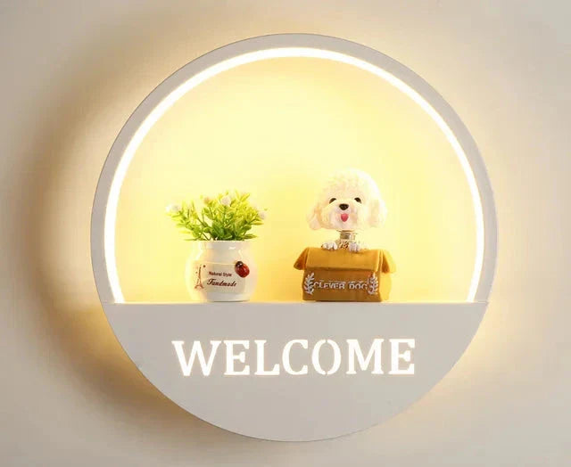 Wandleuchte Kinderzimmer – Kreative LED Nachtlicht Wandlampe mit Halterung | Brehn