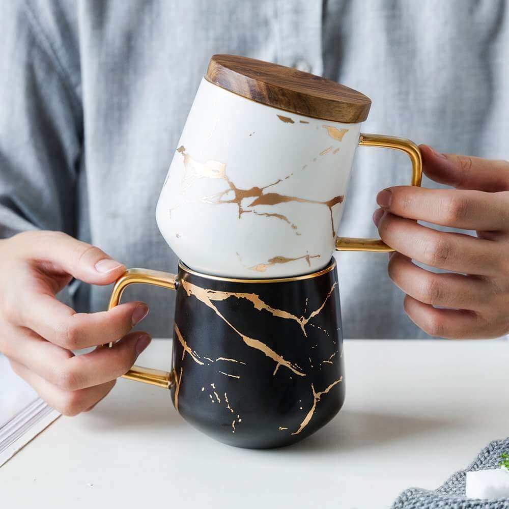 Kintsugi Nordic Ceramic Tall Mug | Brehn