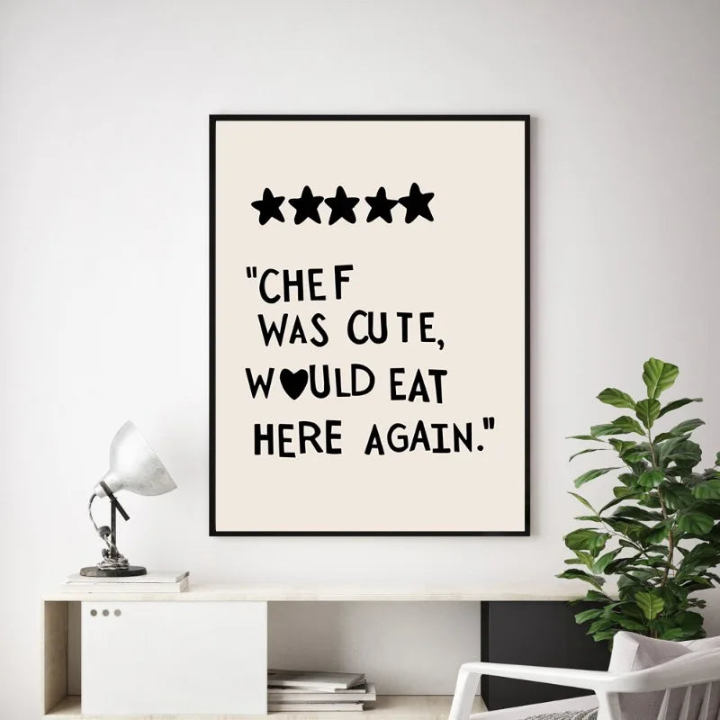 Küchen Koch Liebe Zitate Wandkunst Feine Kunst Leinwanddrucke Minimalistisch Modern Typografische Poster Bilder Für Küche Esszimmer Café Kunst Deko | Brehn