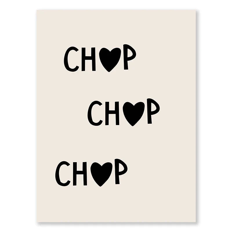 Küchen Koch Liebe Zitate Wandkunst Feine Kunst Leinwanddrucke Minimalistisch Modern Typografische Poster Bilder Für Küche Esszimmer Café Kunst Deko | Brehn