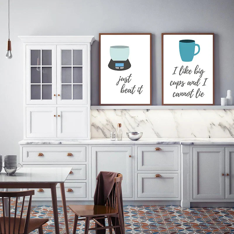 Küchenkochgeschirr Lustige Zitate Poster Wandkunst Feine Kunst Leinwanddrucke Bilder Für Küche Café Diner Kochkunst Backkunst Kreative Wohnkultur