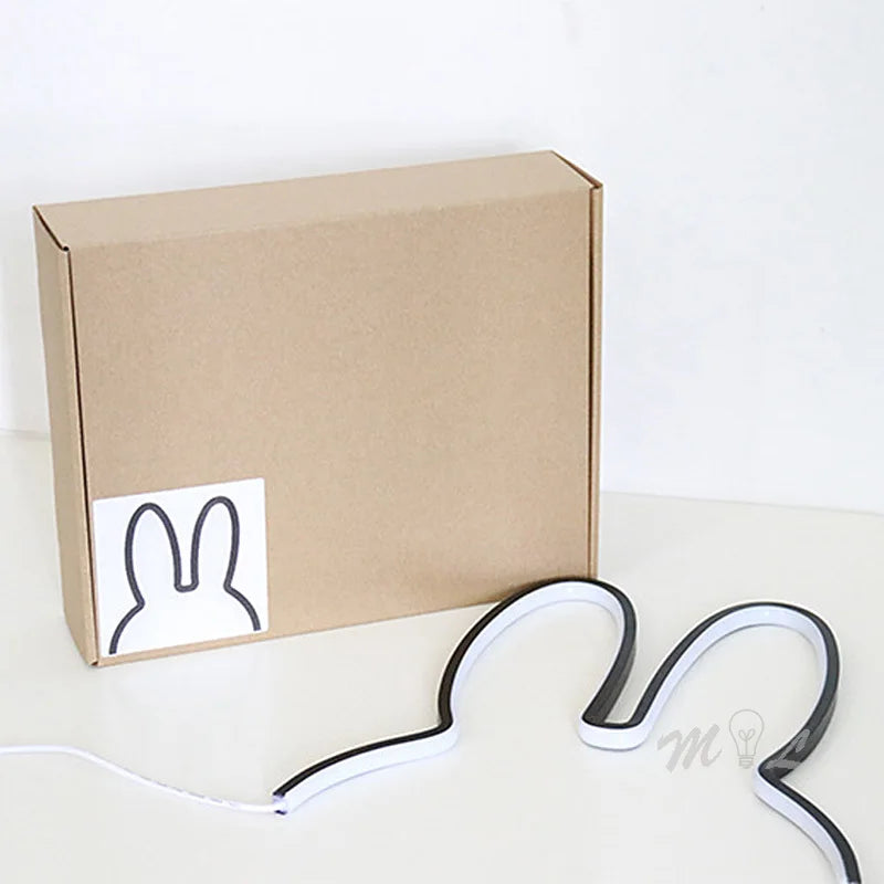 USB wiederaufladbare Kaninchen Nachtlicht mit Umgebungslicht - BunnyLight | Brehn
