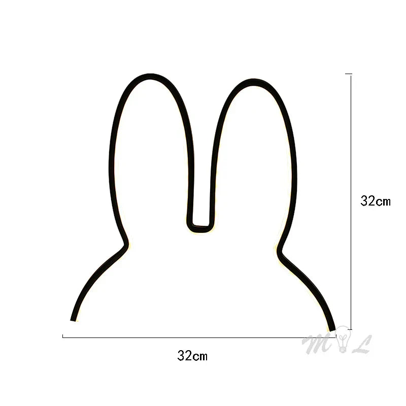 USB wiederaufladbare Kaninchen Nachtlicht mit Umgebungslicht - BunnyLight | Brehn