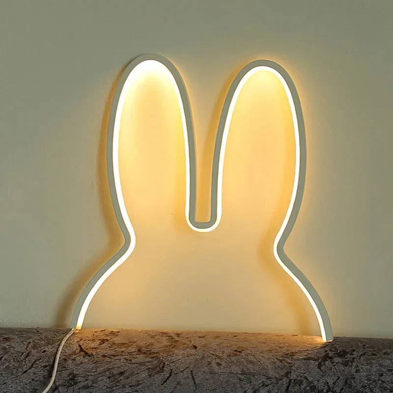 USB wiederaufladbare Kaninchen Nachtlicht mit Umgebungslicht - BunnyLight | Brehn